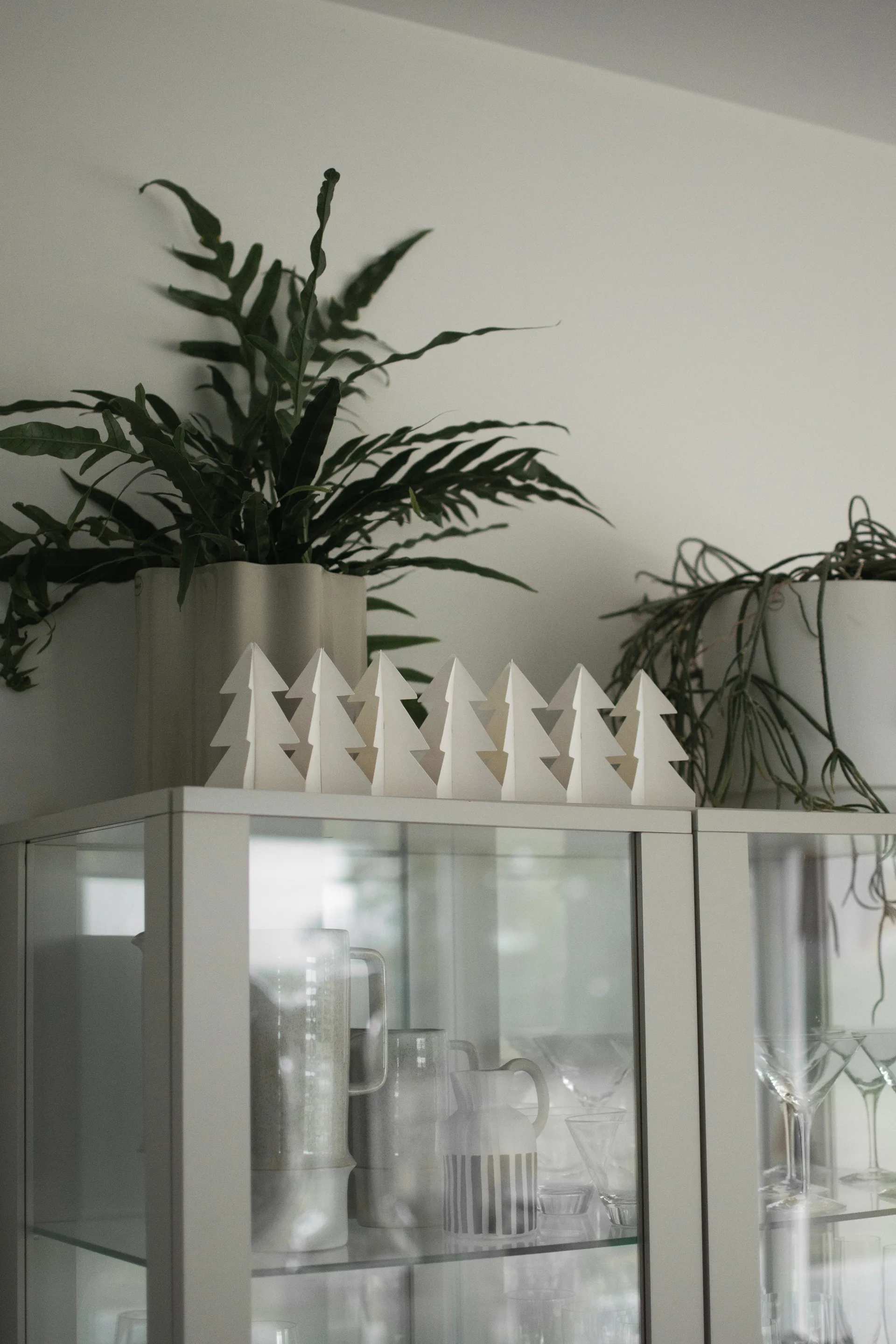 Tree in a row 装饰 60 cm, 白色 DBKD