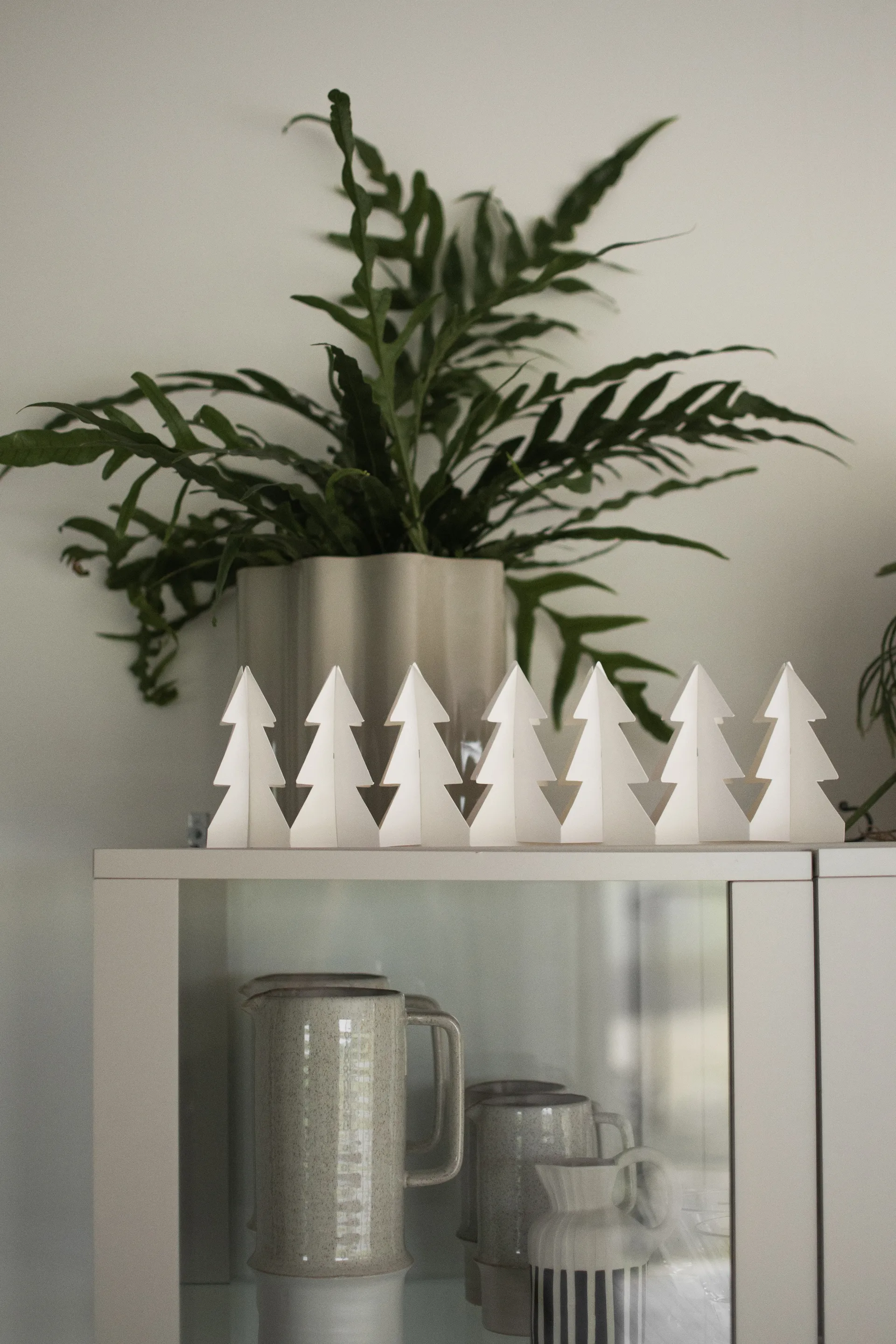 Tree in a row 装饰 60 cm, 白色 DBKD