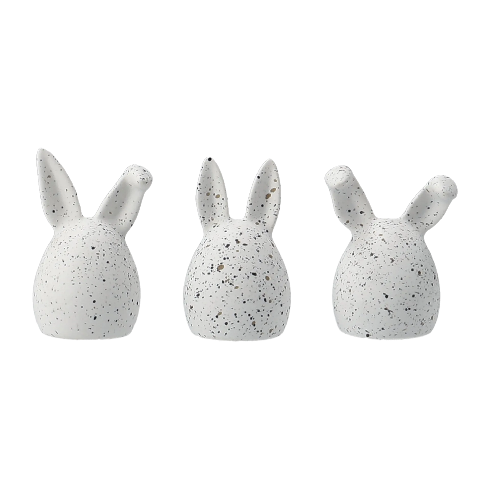 Triplets easter rabbit 三件套装, 白色 dot DBKD
