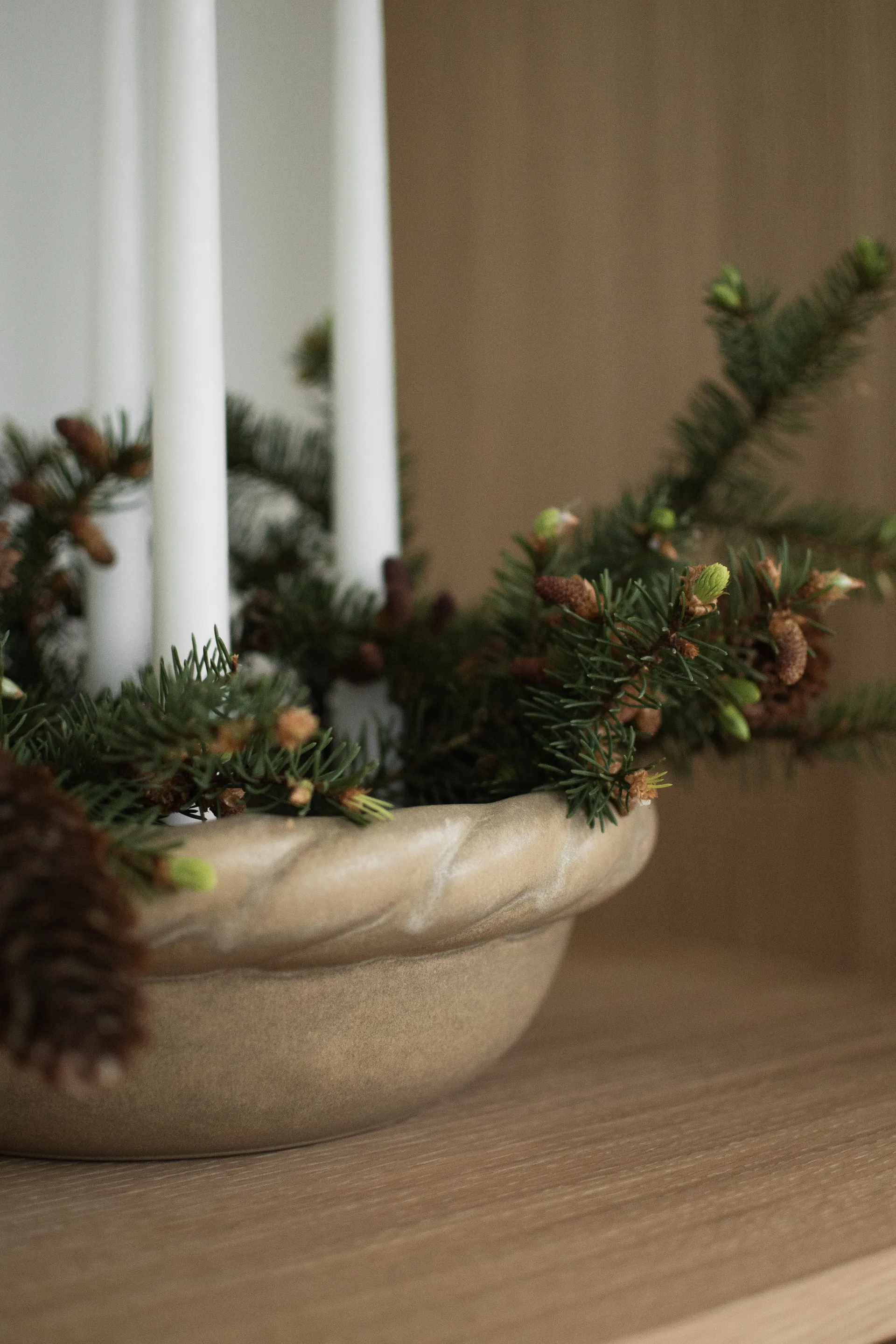 Twine 盘子 烛台 Ø30 cm, 米色 DBKD