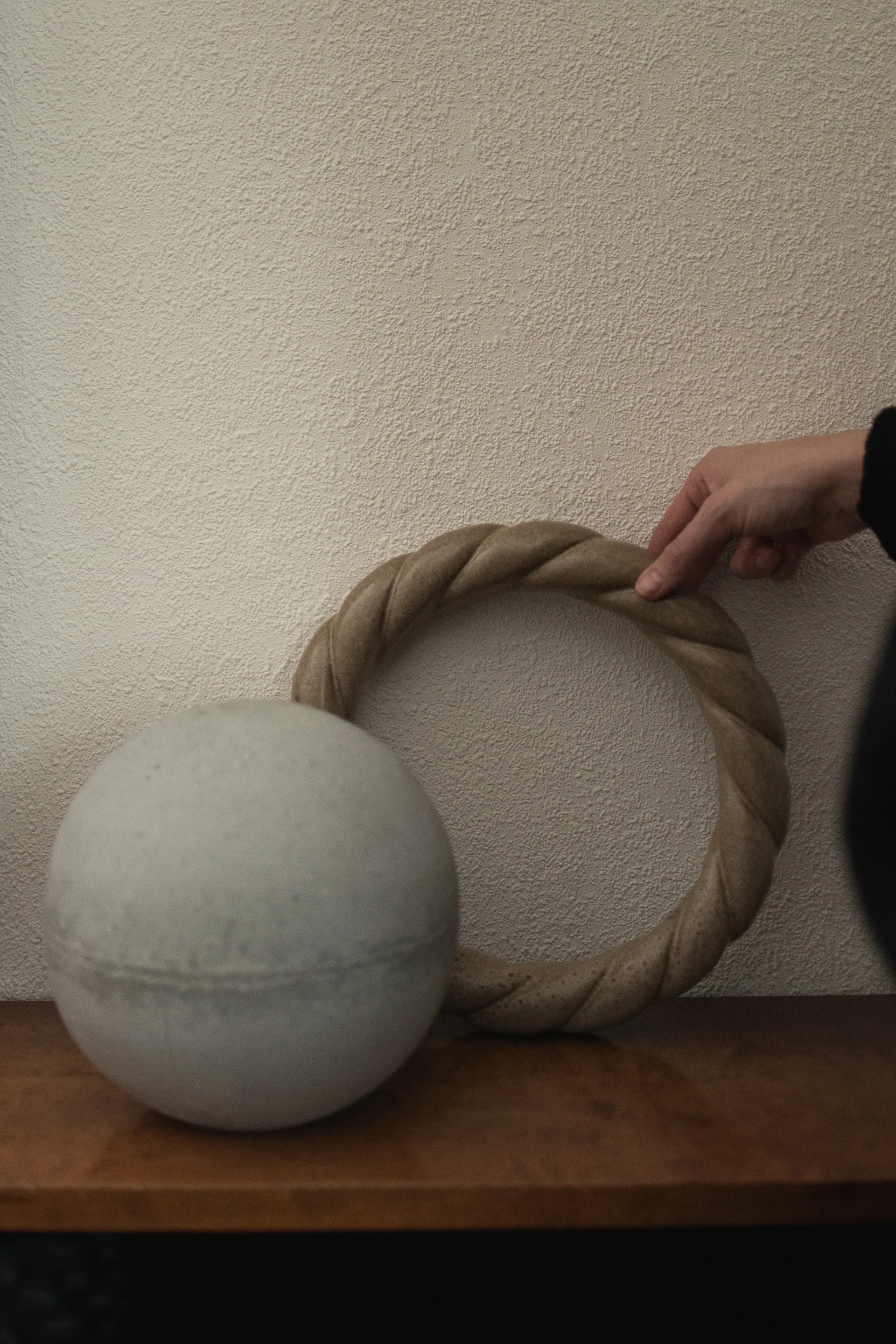 Twine wreath Ø27 cm, 米色 DBKD