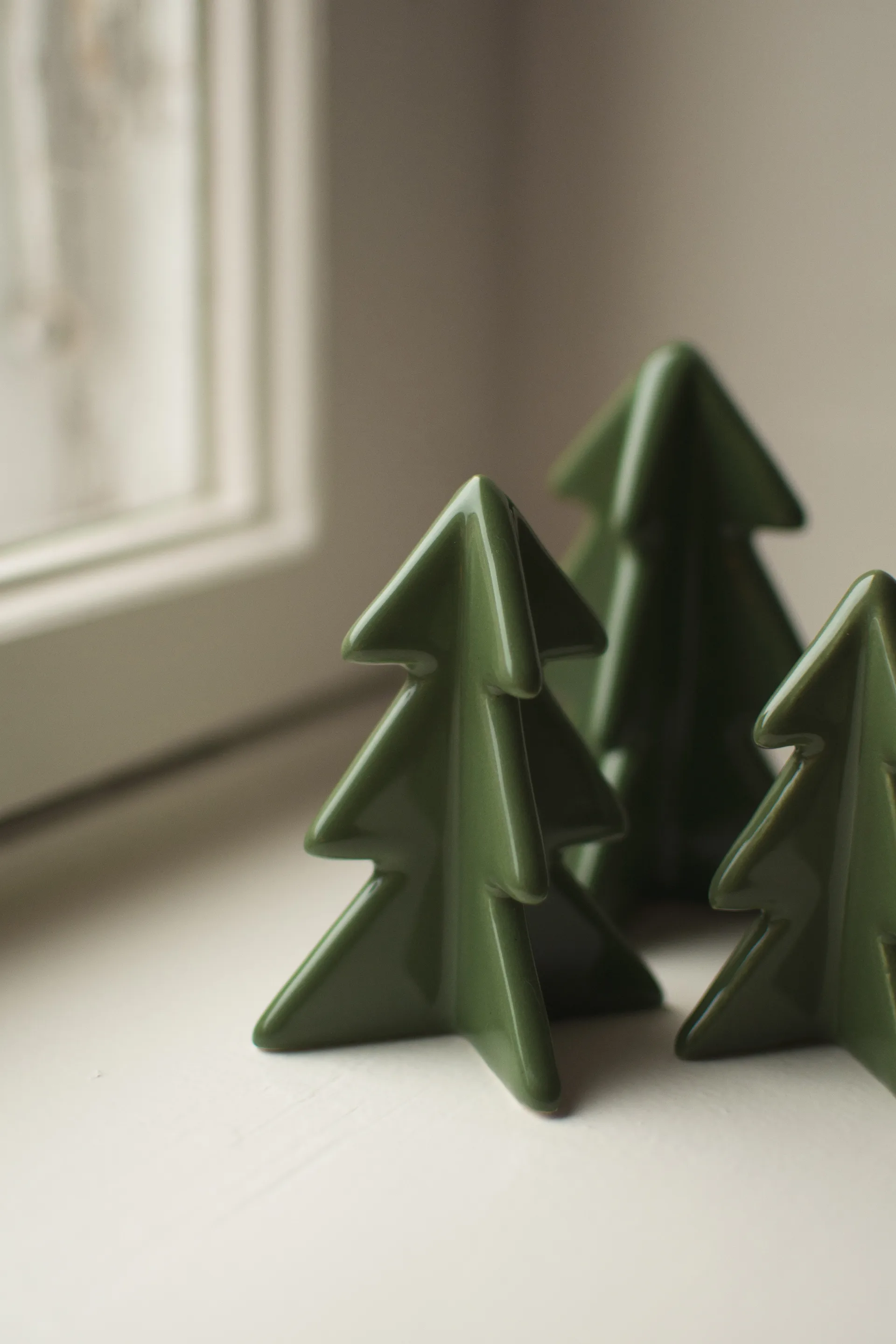 Winter tree 装饰, 绿色, 8 cm DBKD