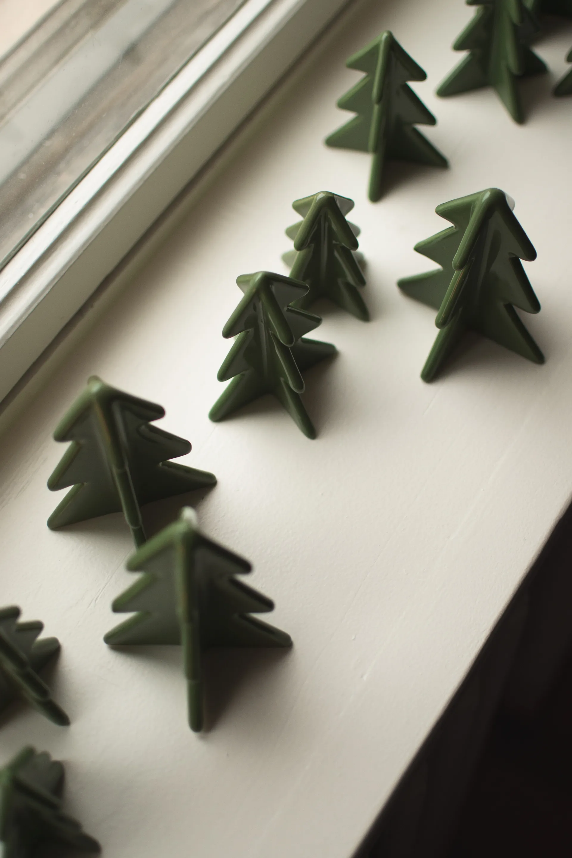 Winter tree 装饰, 绿色, 8 cm DBKD