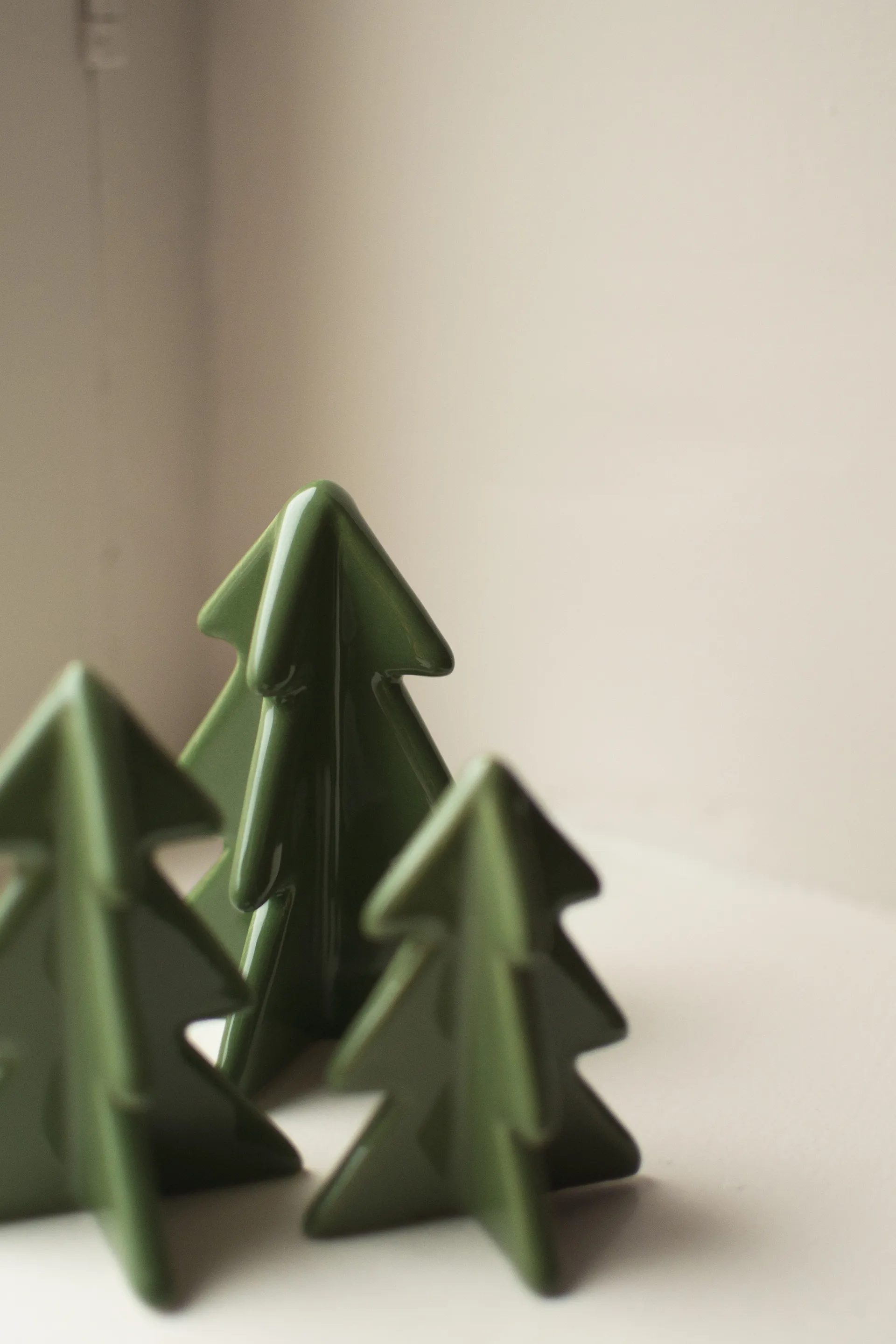 Winter tree 装饰, 绿色, 9.5 cm DBKD