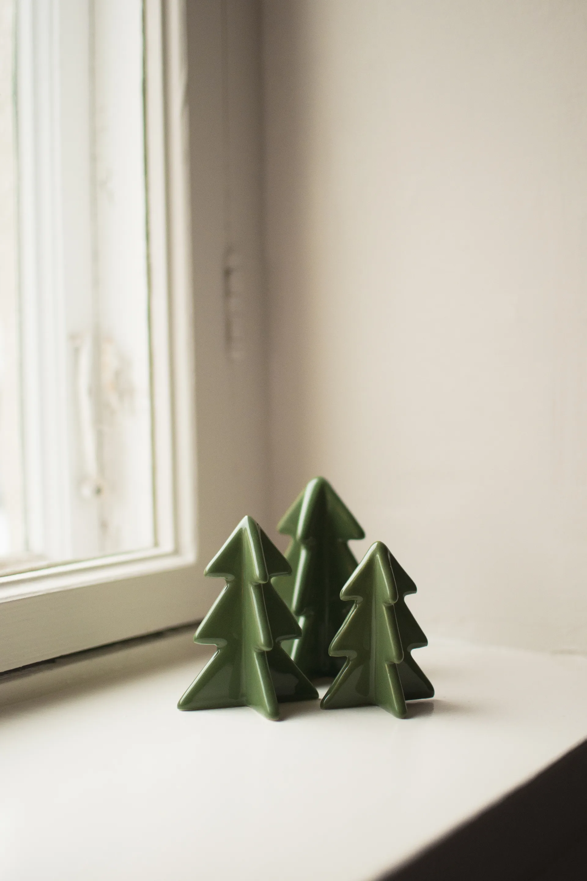 Winter tree 装饰, 绿色, 9.5 cm DBKD