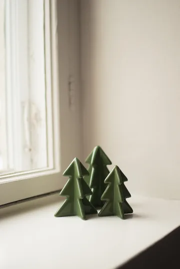 Winter tree 装饰 - 绿色, 9.5 cm - DBKD