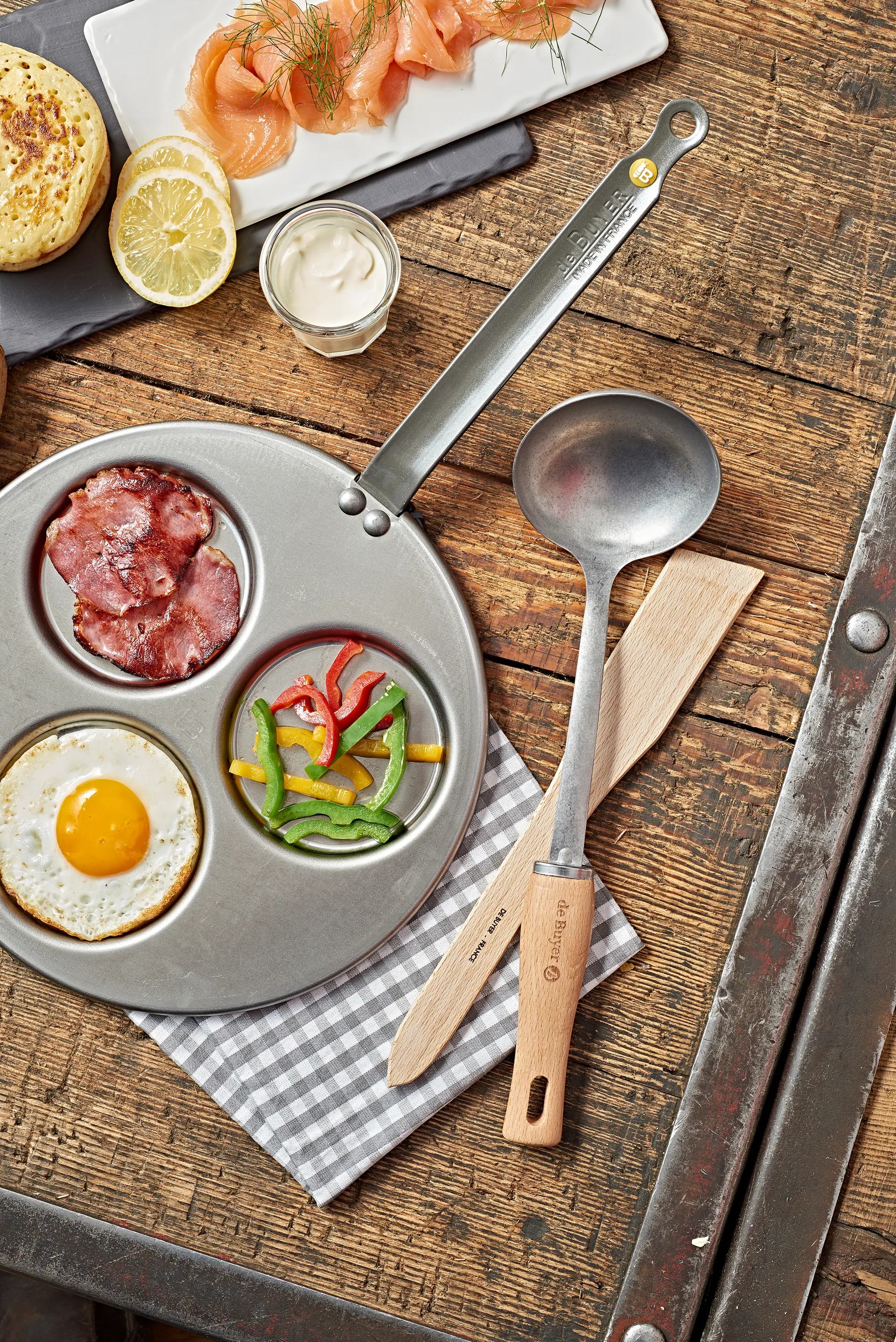 De Buyer B Bois soup ladle with wooden handle, 不锈钢 De Buyer