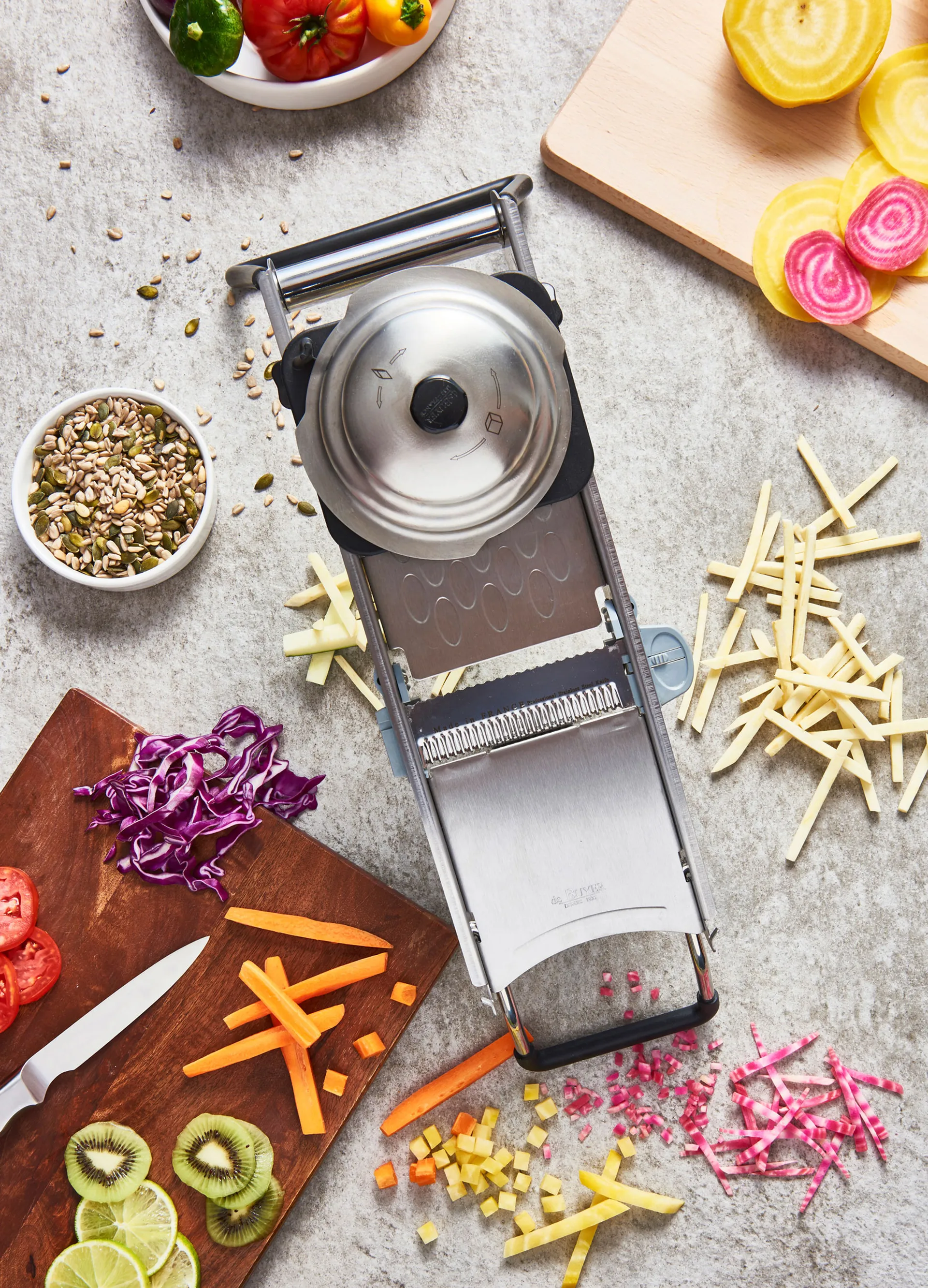 De Buyer Revolution mandoline, 灰色 De Buyer