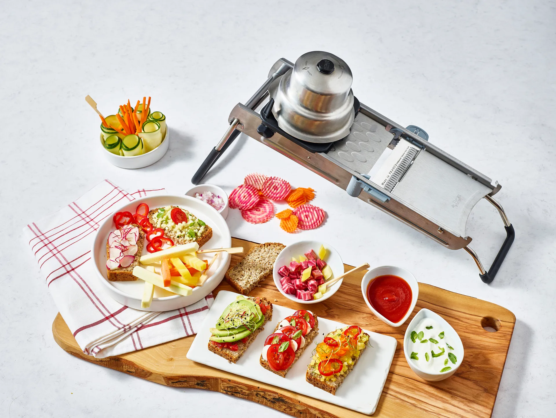 De Buyer Revolution mandoline, 灰色 De Buyer