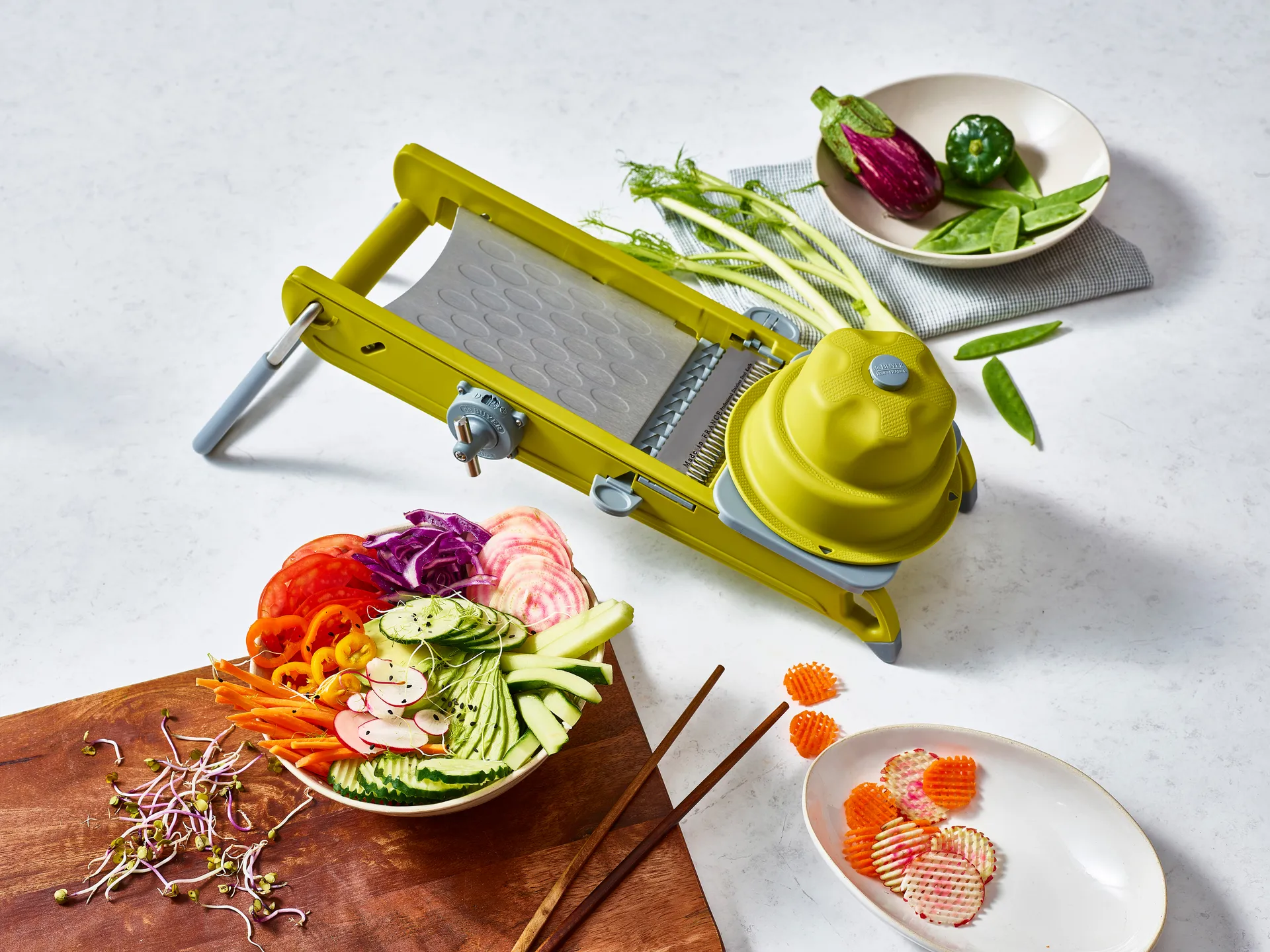 De Buyer Swing Plus mandoline, 绿色 De Buyer