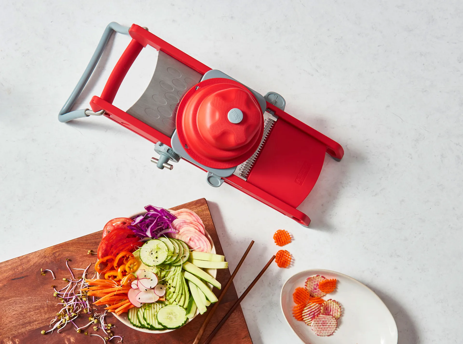 De Buyer Swing Plus mandoline, 红色 De Buyer