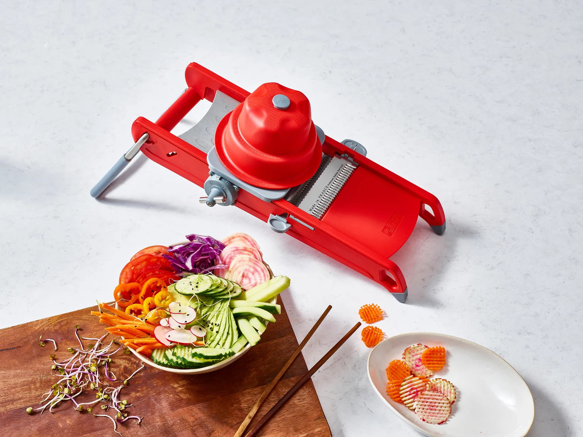 De Buyer Swing Plus mandoline, 红色 De Buyer