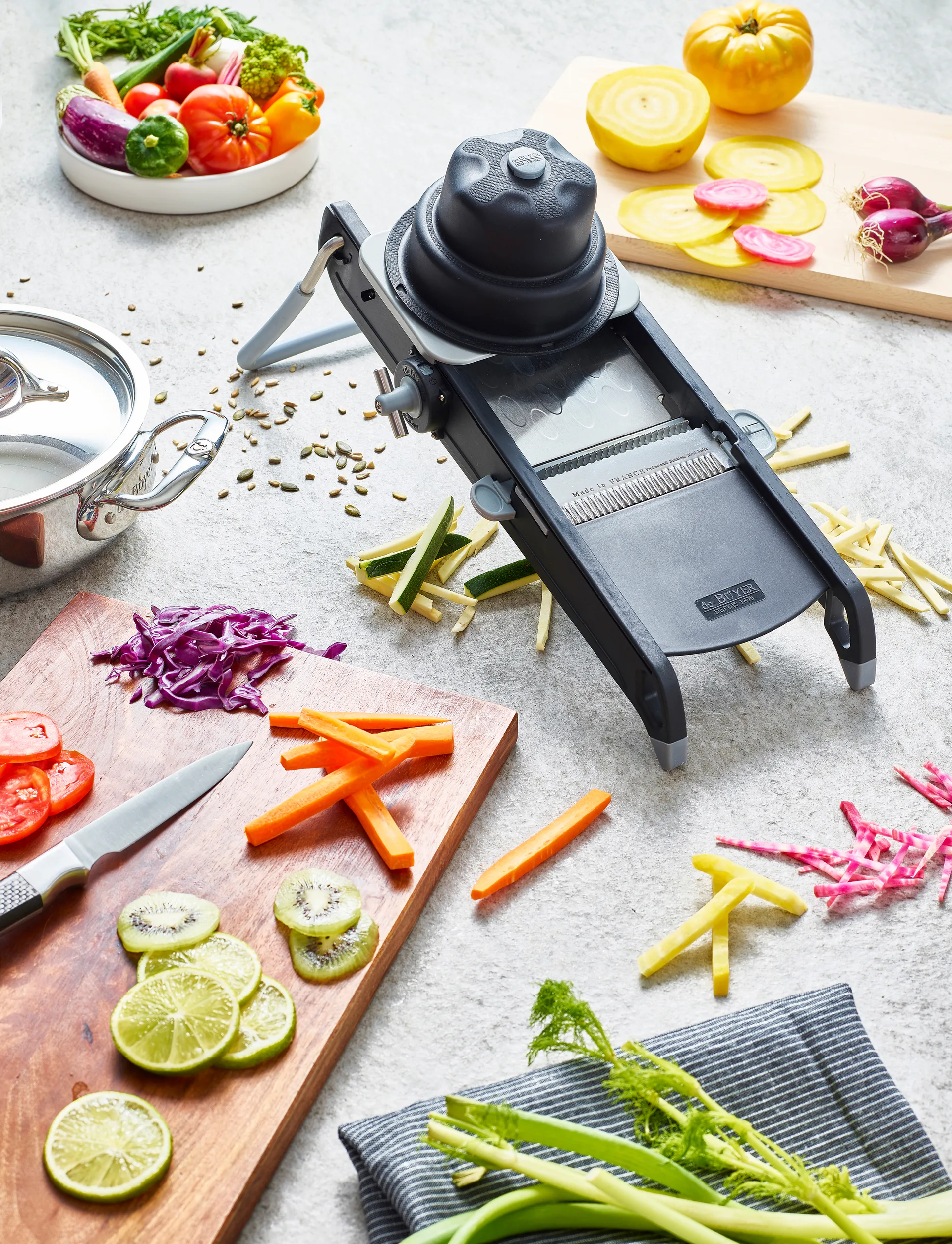 De Buyer Swing Plus mandoline, 黑色 De Buyer