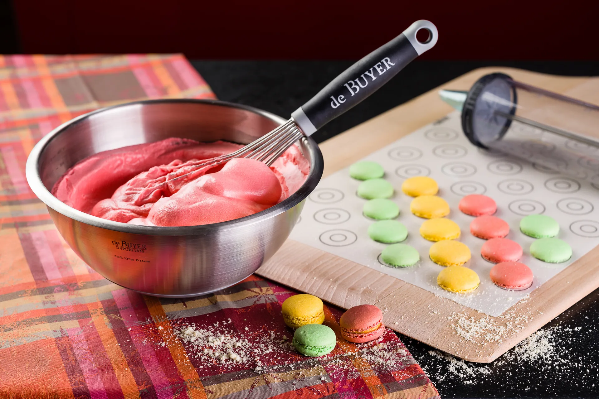 De Buyer 搅拌碗 with silicone base, 3.6 l De Buyer