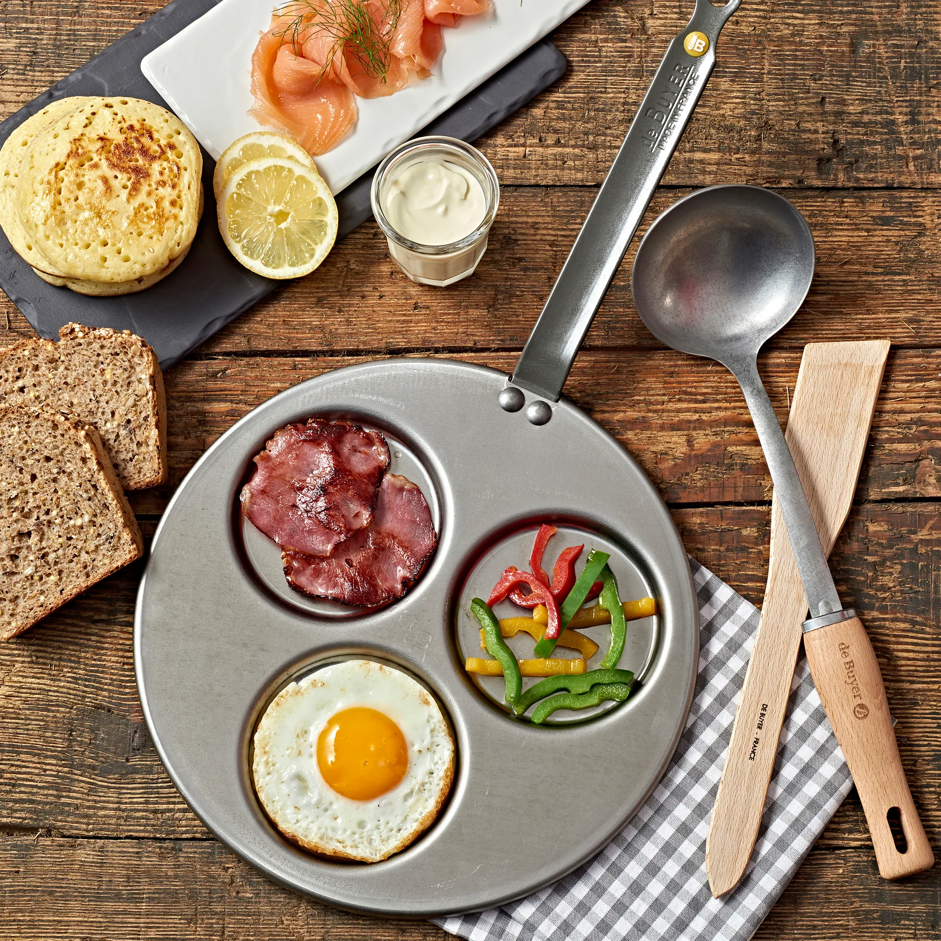 Mineral B american pancake 煎锅/炒锅, 27 cm De Buyer