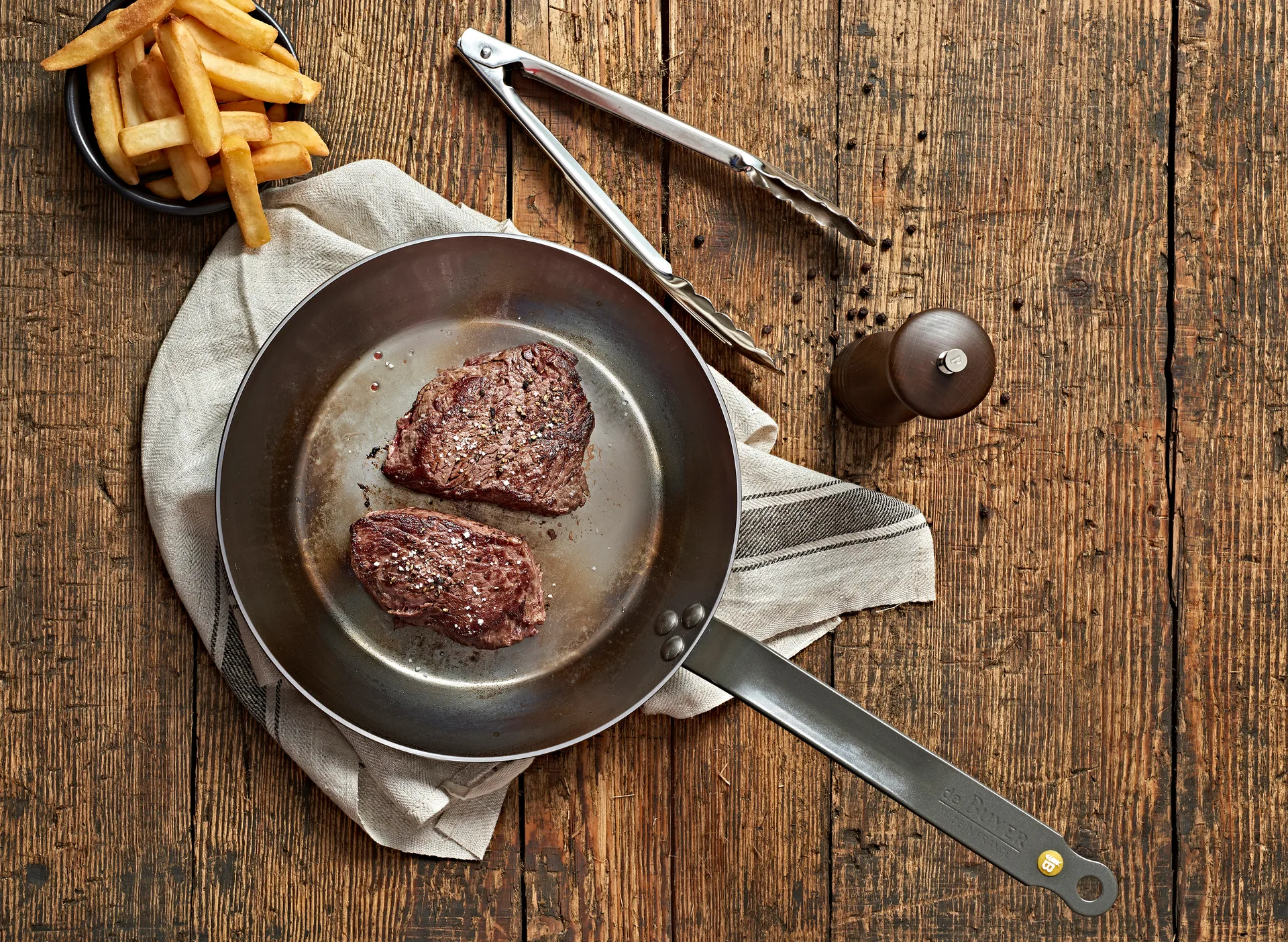 Mineral B frying 煎锅/炒锅, 28 cm De Buyer