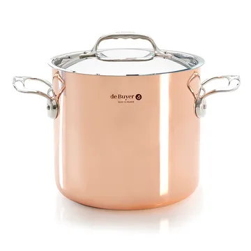 Prima Matera high 砂锅  （含盖子） induction - 20 cm - De Buyer