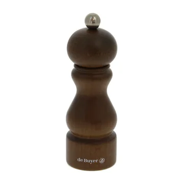 Rumba 陶瓷盐胡椒研磨器14cm - 深棕色 - De Buyer