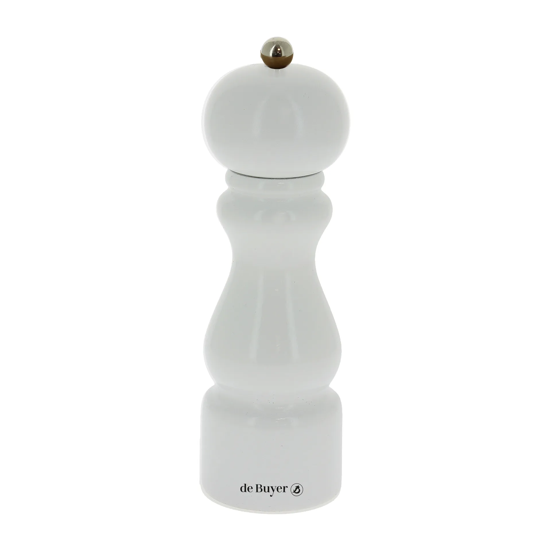 Rumba 陶瓷盐胡椒研磨器20cm, 白色_亮面 De Buyer