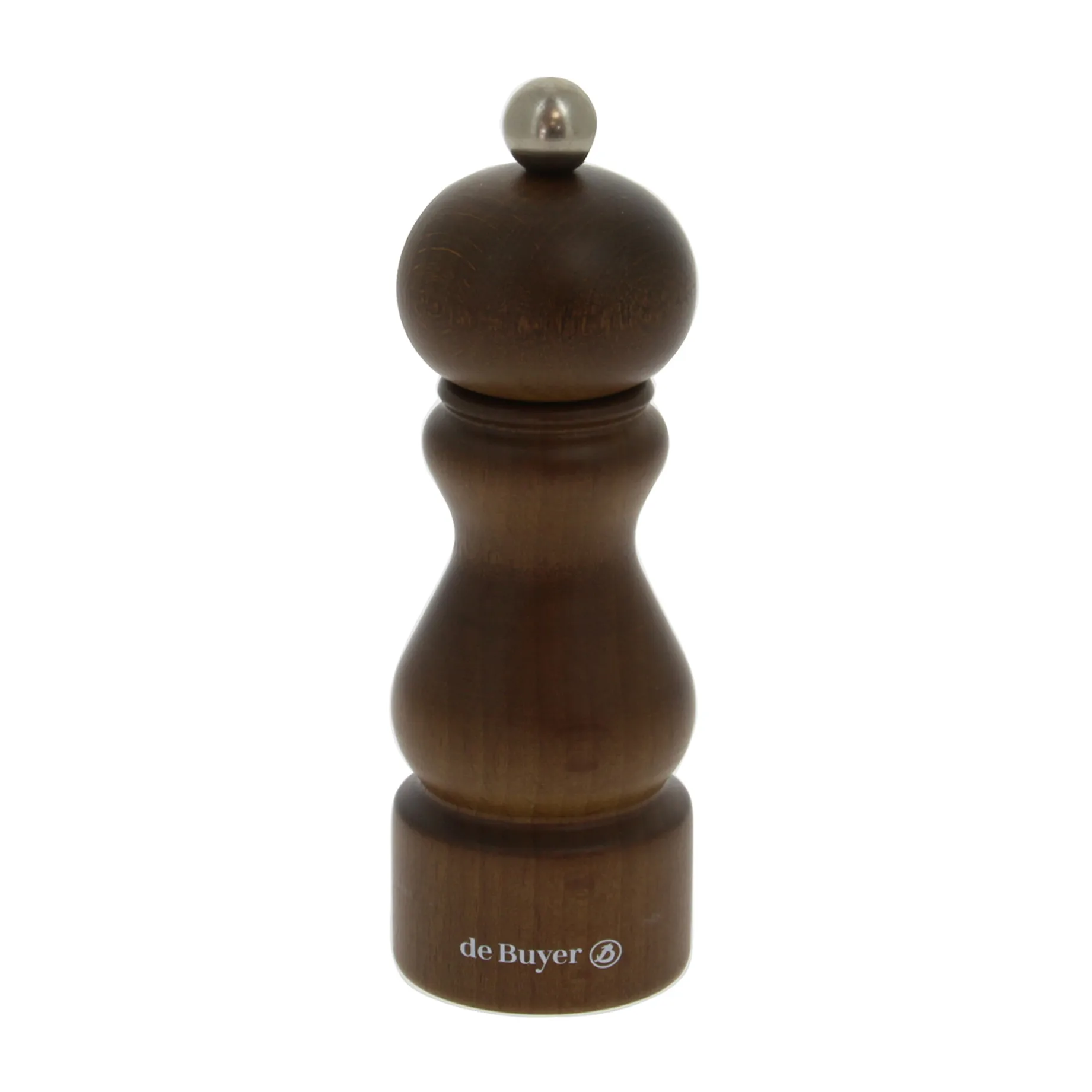 Rumba salt and pepper mill ceramic 14 cm, Dark 棕色 De Buyer
