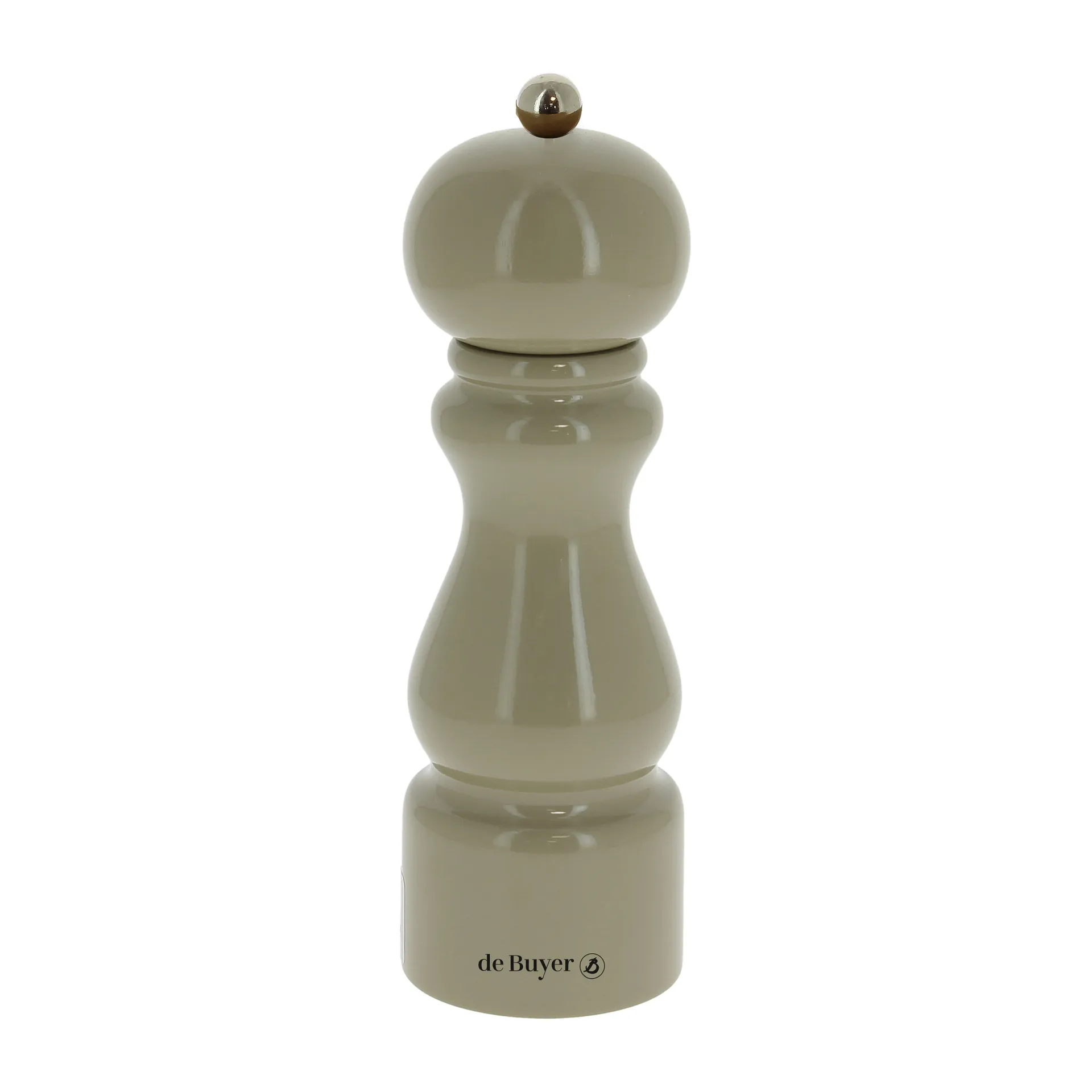 Rumba salt and pepper mill ceramic 20 cm, Greige-glossy De Buyer