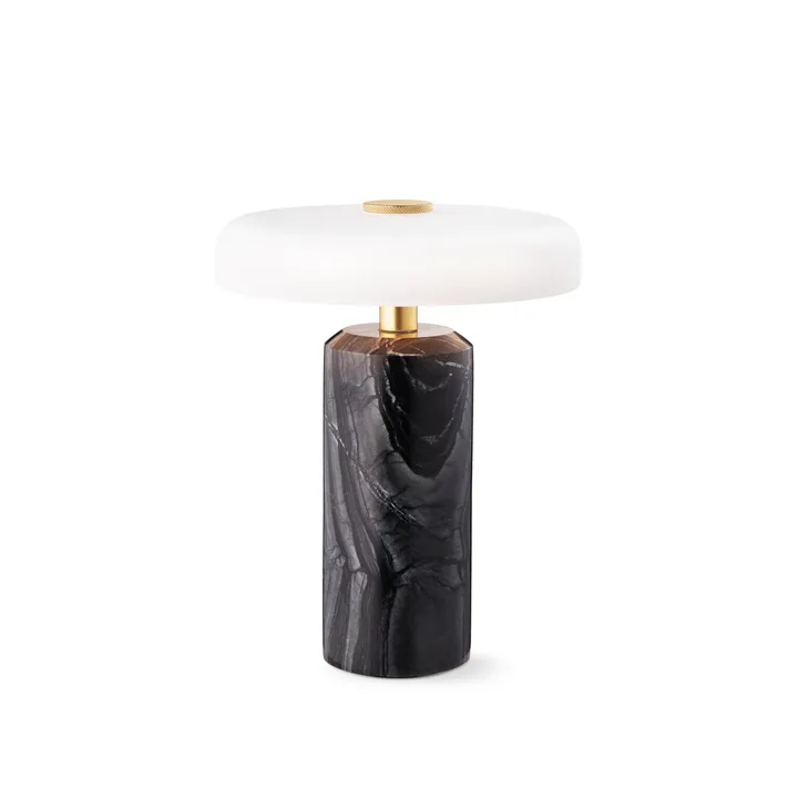 Trip 台灯 Ø17x21 cm marble - Coal 哑光 蛋白石 - Design By Us