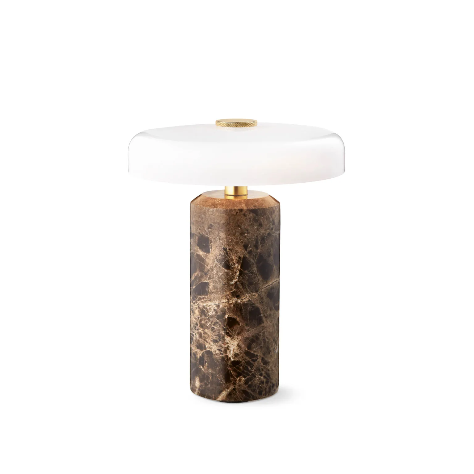 Trip 台灯 Ø17x21 cm marble, Dark emperador - glossy 蛋白石 Design By Us