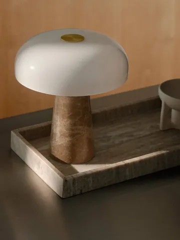 Glossy亮面北欧风格台灯 - 米色_迷你_24cm - Design For The People