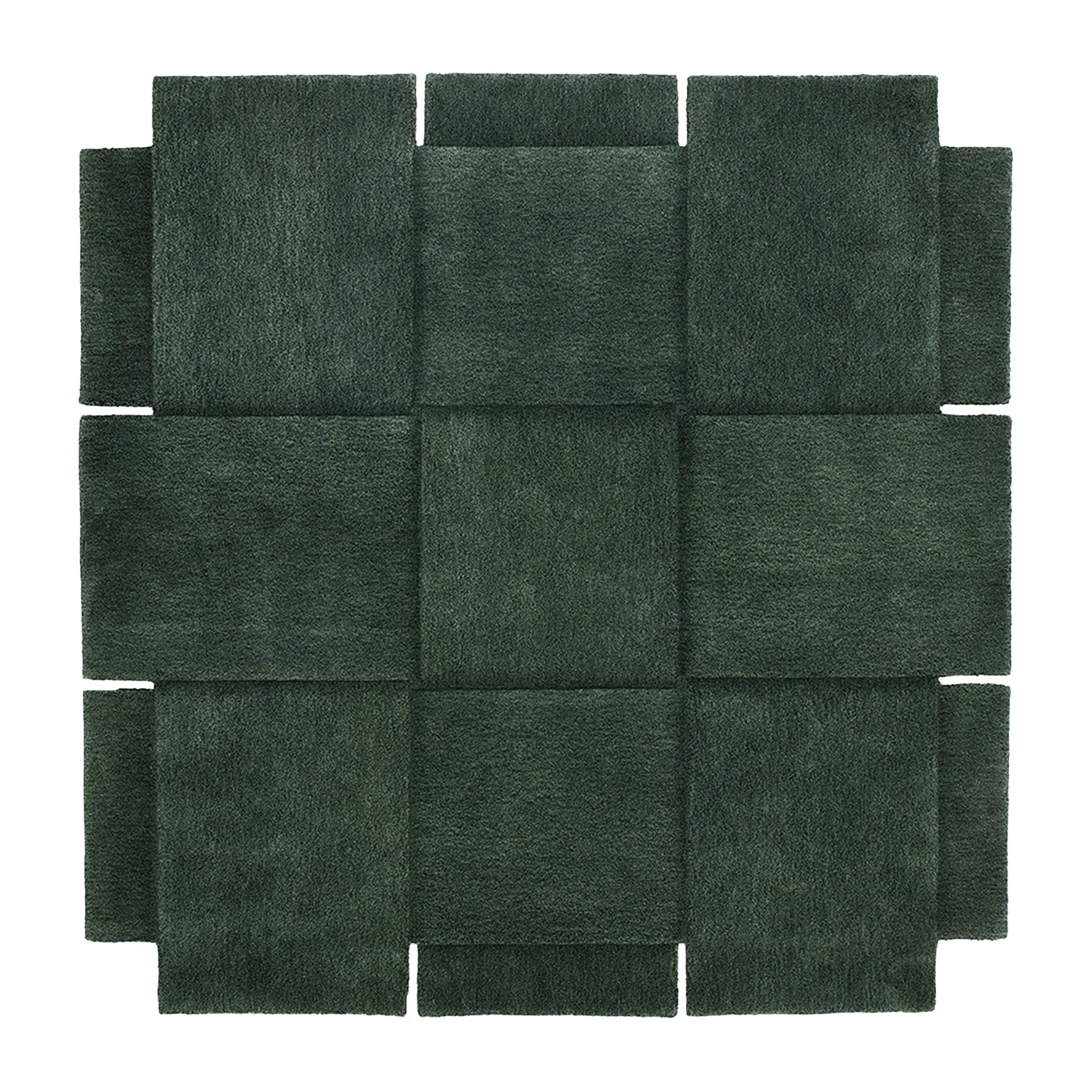 篮纹绿色地毯, 180x180 cm Design House Stockholm