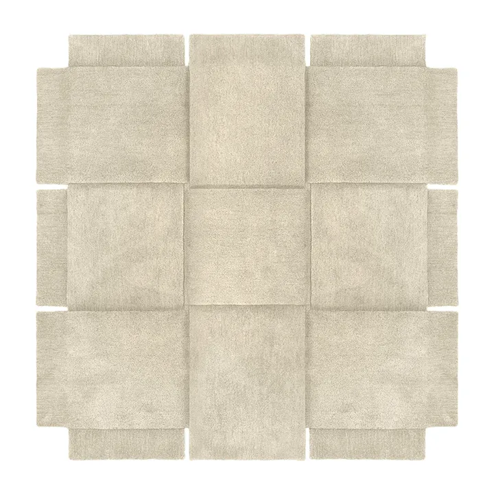 篮纹米色地毯 - 180x180cm - Design House Stockholm