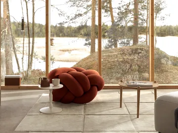 篮纹米色地毯 - 180x180cm - Design House Stockholm