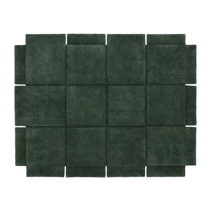 篮纹绿色地毯 - 185x240cm - Design House Stockholm