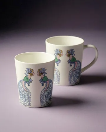 淡紫色马克杯 - 400ml_带把手款 - Design House Stockholm