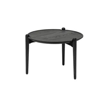 Aria 咖啡桌 - 黑色橡木, Ø50x37 cm - Design House Stockholm