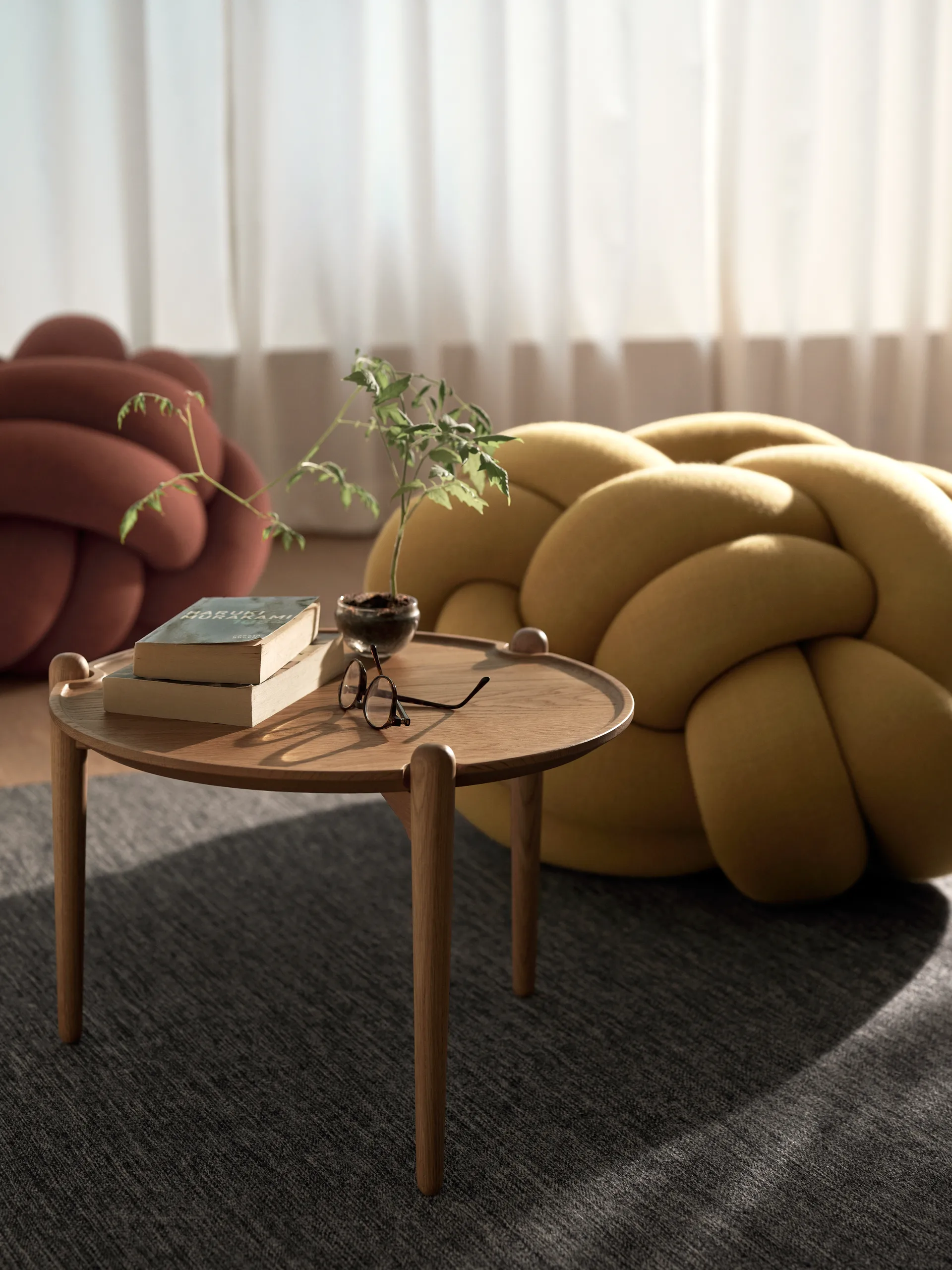 Aria 咖啡桌, 橡木_Ø50x37cm Design House Stockholm