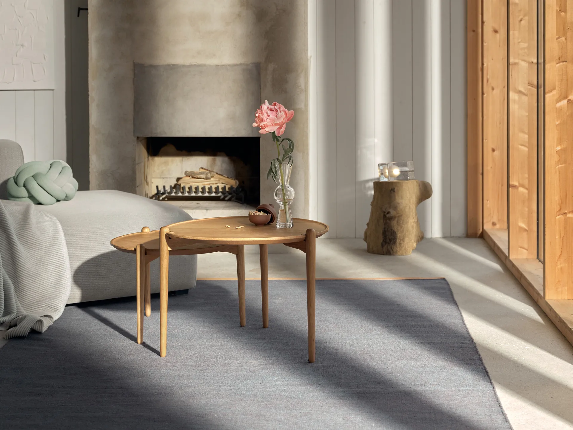 Aria 咖啡桌, 橡木_Ø50x37cm Design House Stockholm
