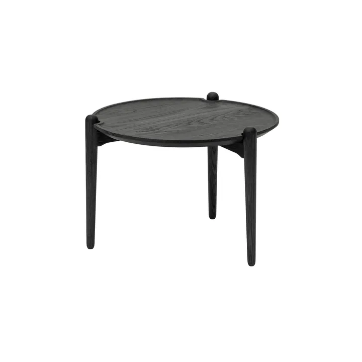 Aria 咖啡桌 - 黑色橡木_Ø50x37cm - Design House Stockholm