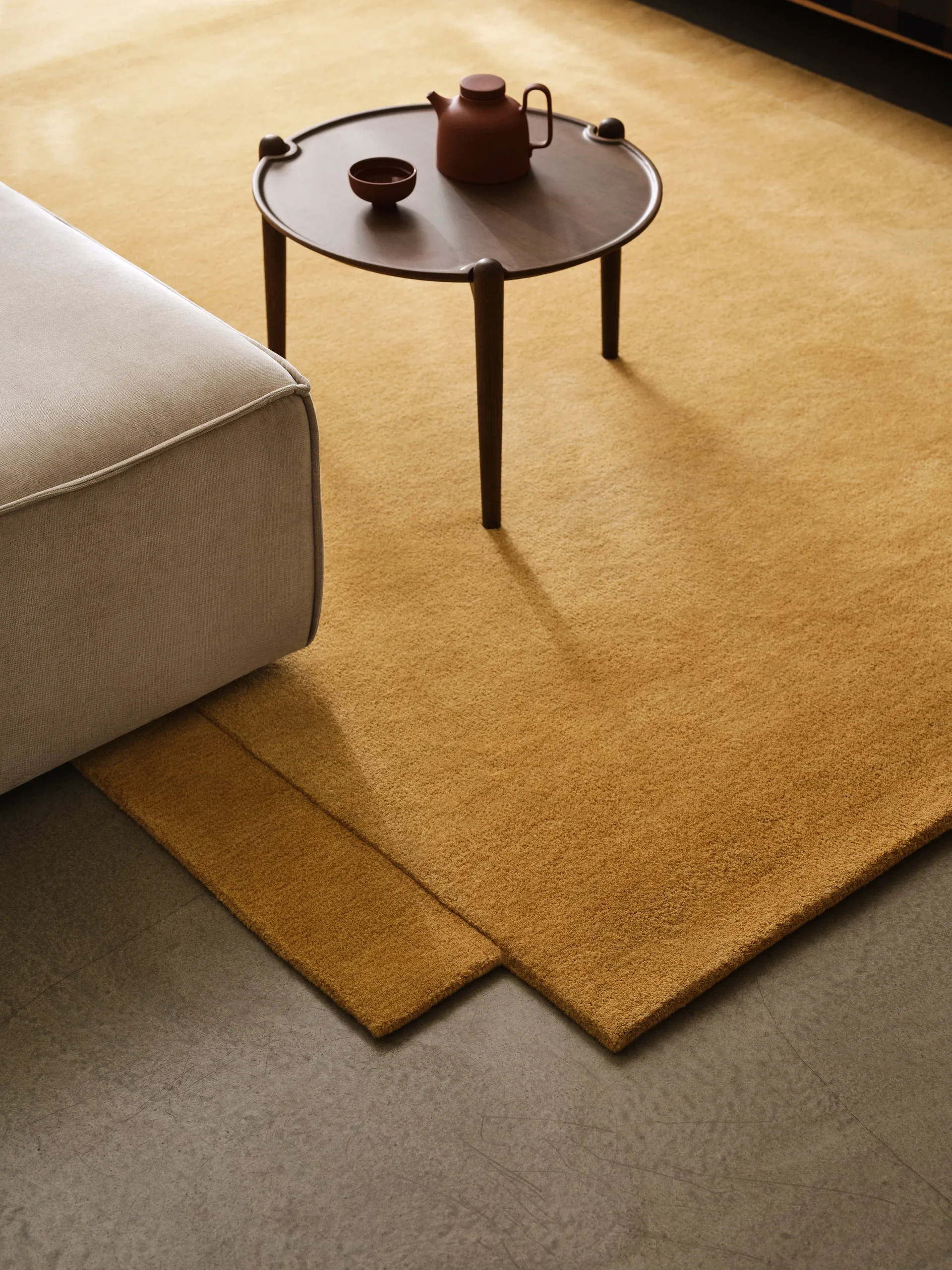 Aria 咖啡桌, 深色橡木_Ø50x37cm Design House Stockholm