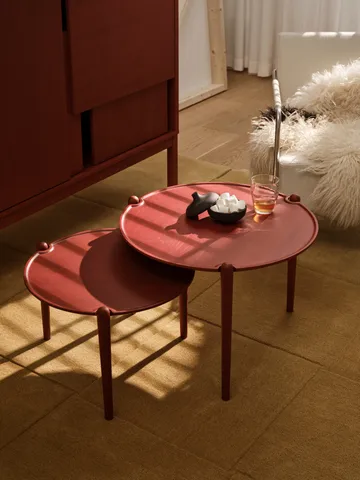 Aria 咖啡桌 - 红色_Ø50x37cm - Design House Stockholm