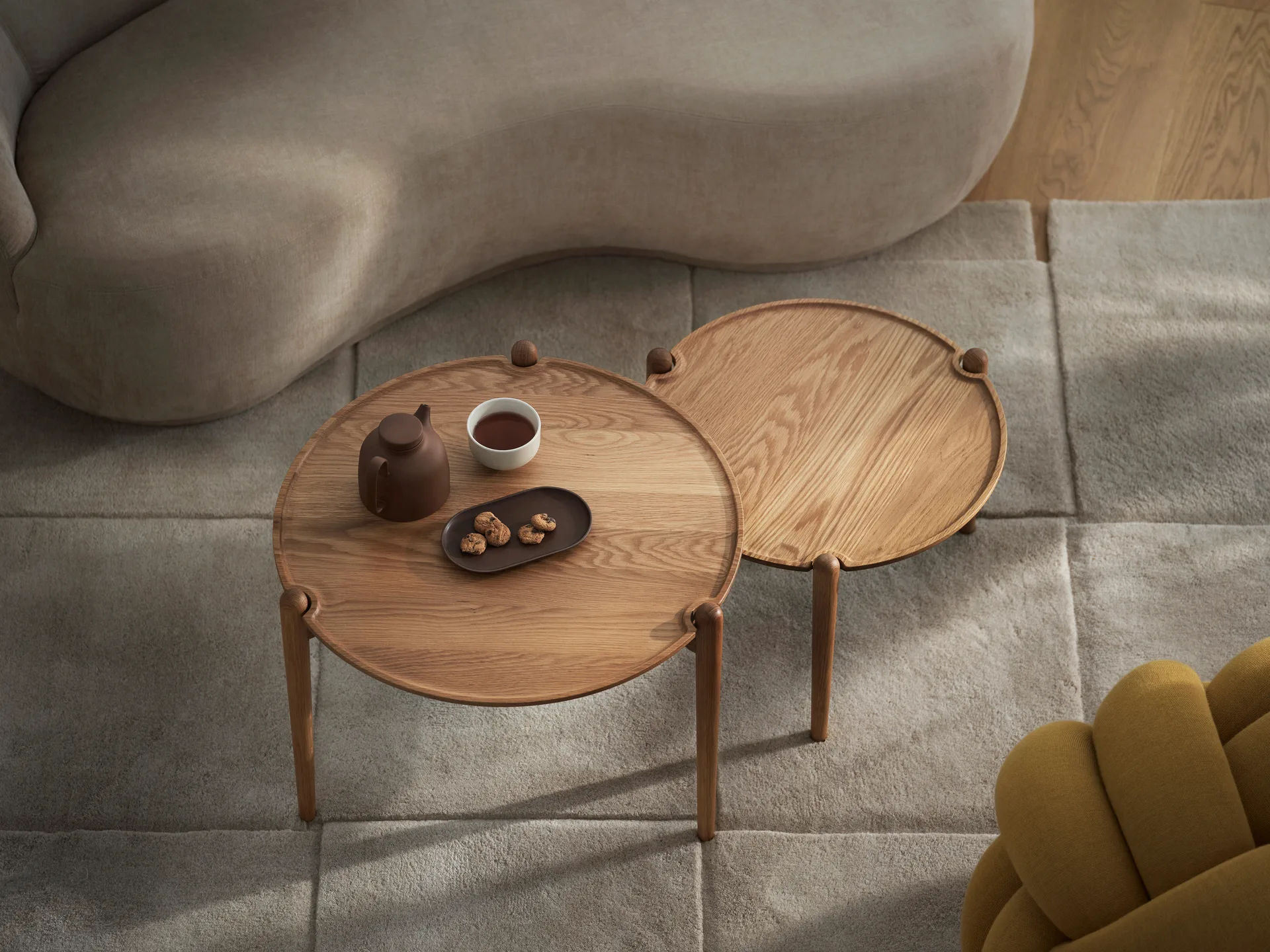 Aria 咖啡桌, 橡木_Ø60x46cm Design House Stockholm