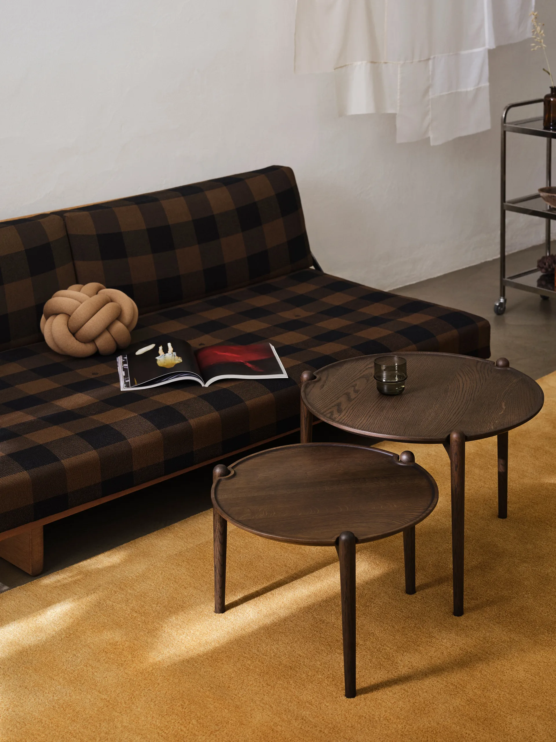 Aria 咖啡桌, 深色橡木_Ø60x46cm Design House Stockholm