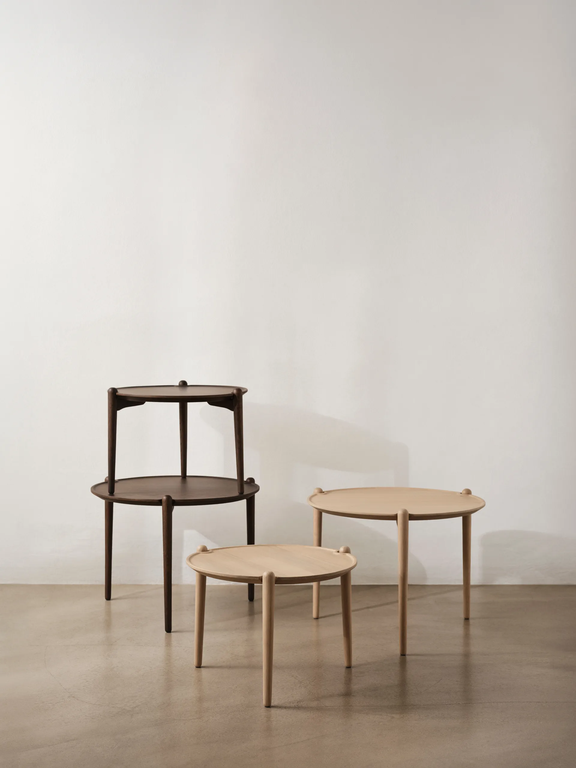 Aria 咖啡桌, 深色橡木_Ø60x46cm Design House Stockholm