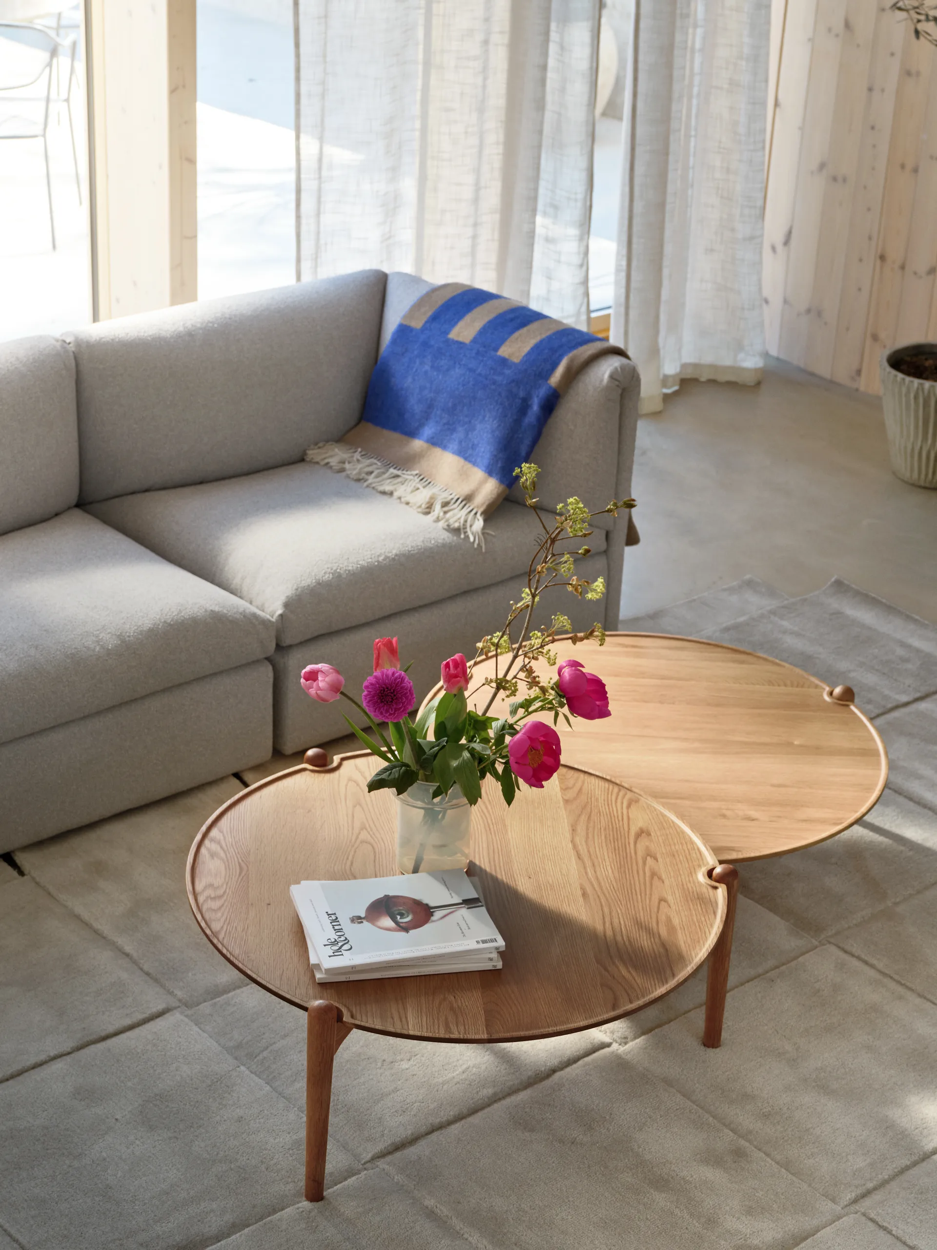Aria 咖啡桌, 橡木_Ø90x42.5cm Design House Stockholm
