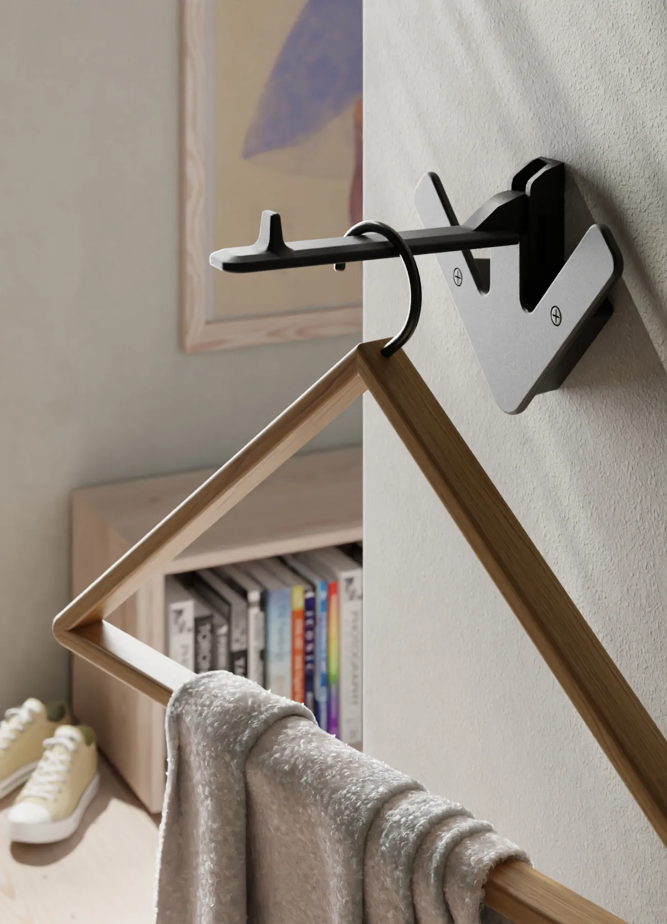 Arrow 创意折叠挂钩, 黑色 Design House Stockholm