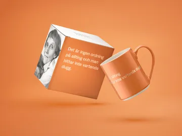 Astrid Lindgren 马克杯 Det är ingen ordning… - 瑞典语文字 - Design House Stockholm