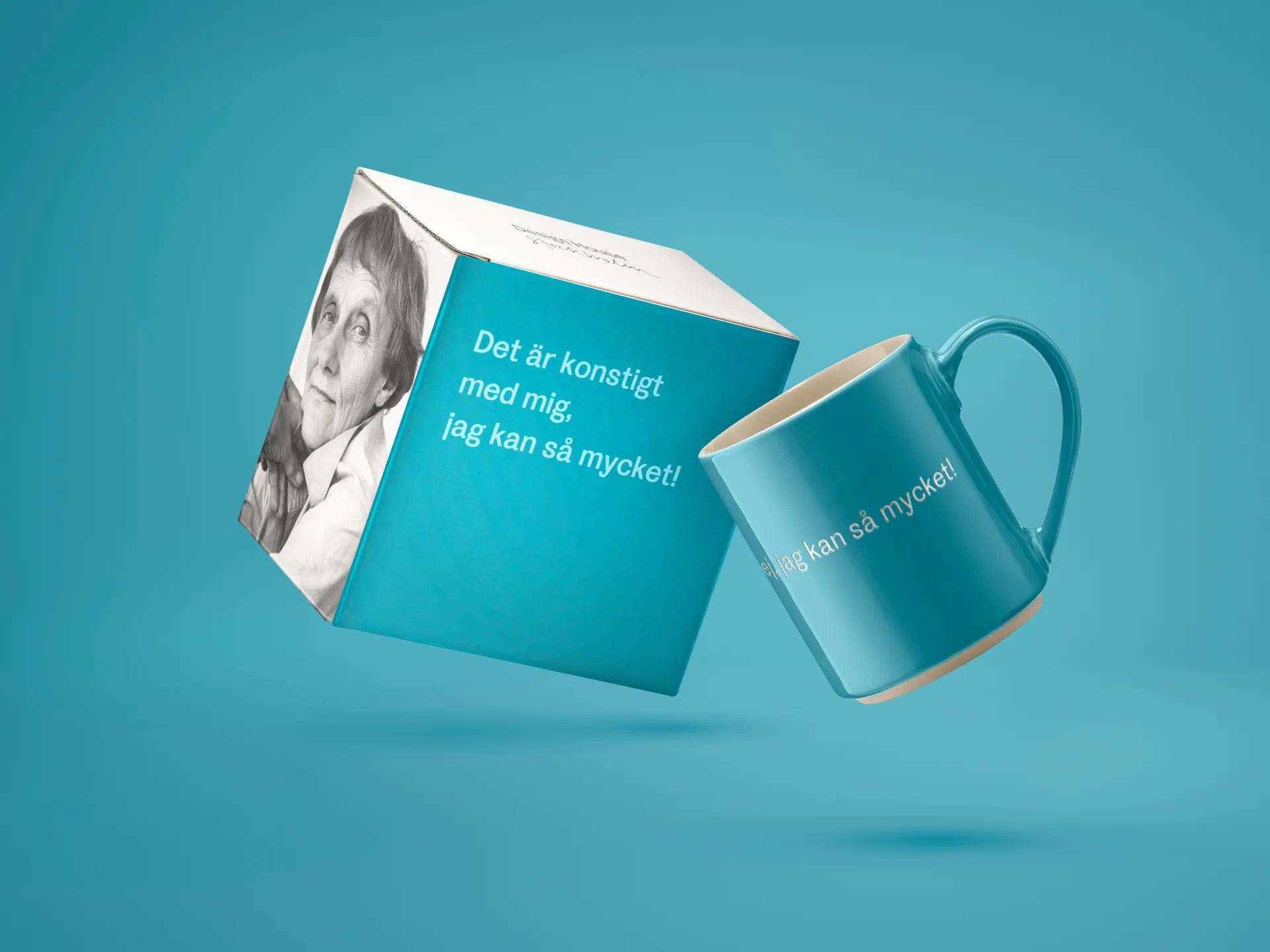 Astrid Lindgren 马克杯 'Det är konstigt med mig…', 瑞典语文字 Design House Stockholm