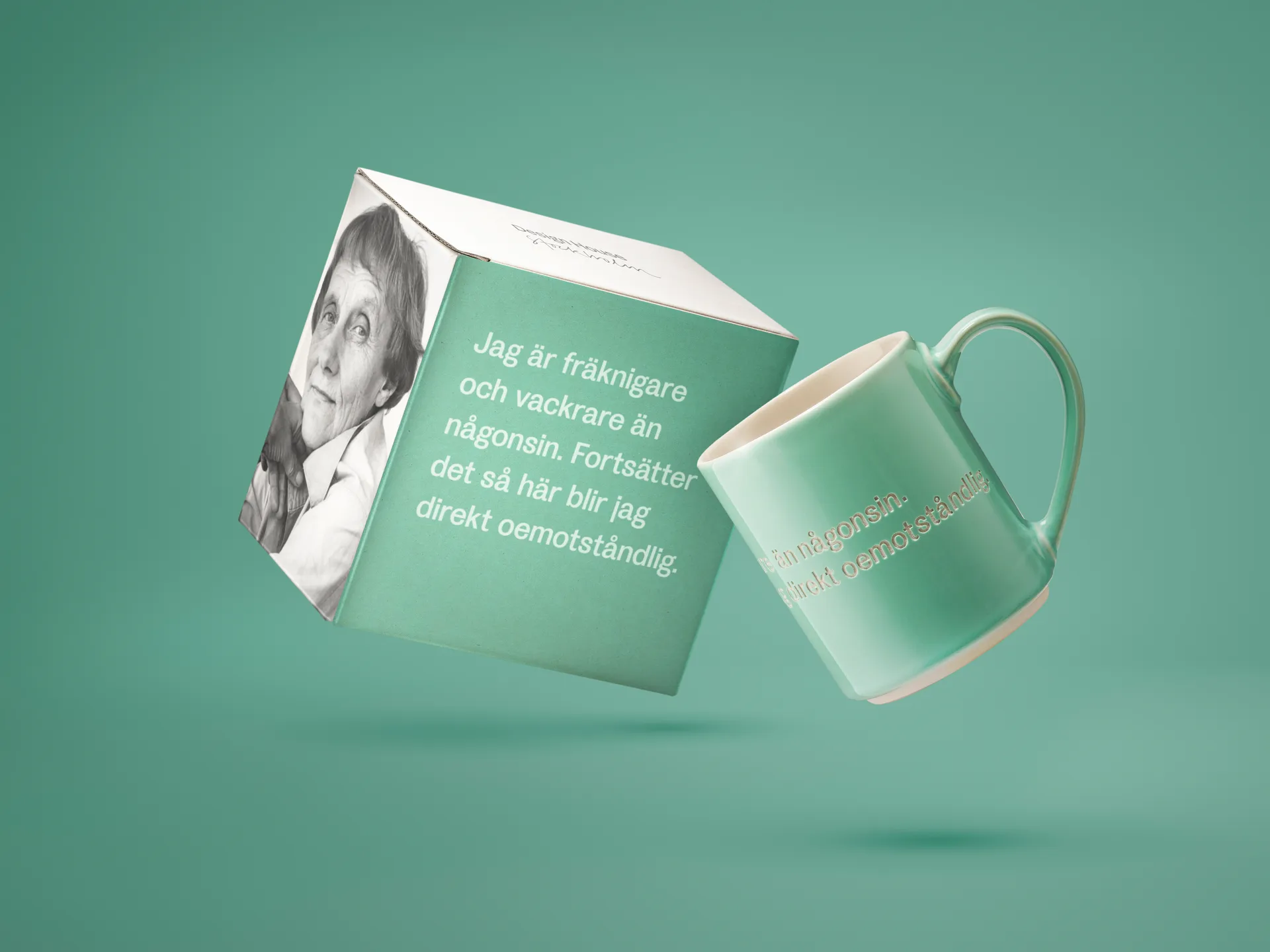 Astrid Lindgren 马克杯, I am frecklier…, 绿色-swedish Design House Stockholm