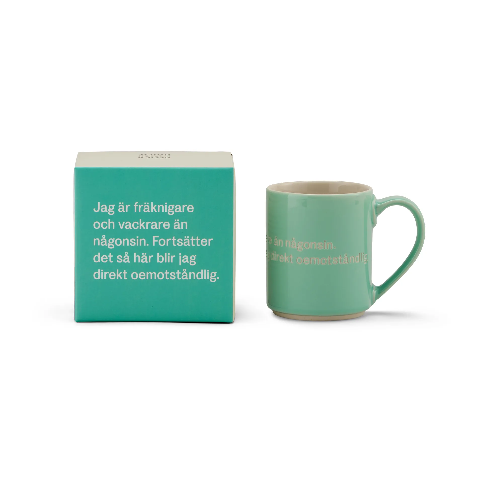 Astrid Lindgren 马克杯I am frecklier…, 瑞典绿色 Design House Stockholm