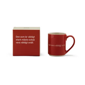 Astrid Lindgren 马克杯If you are very strong - 红色_瑞典风 - Design House Stockholm
