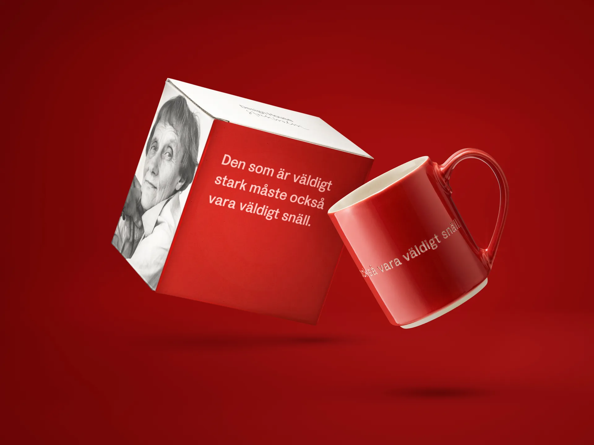 Astrid Lindgren 马克杯If you are very strong, 红色_瑞典风 Design House Stockholm